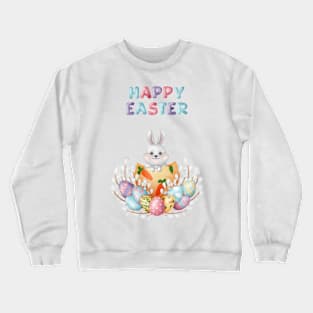 Happy Easter Bunny In Egg Crewneck Sweatshirt